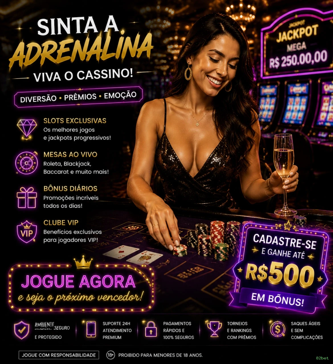 Benefícios da Conta 82bet